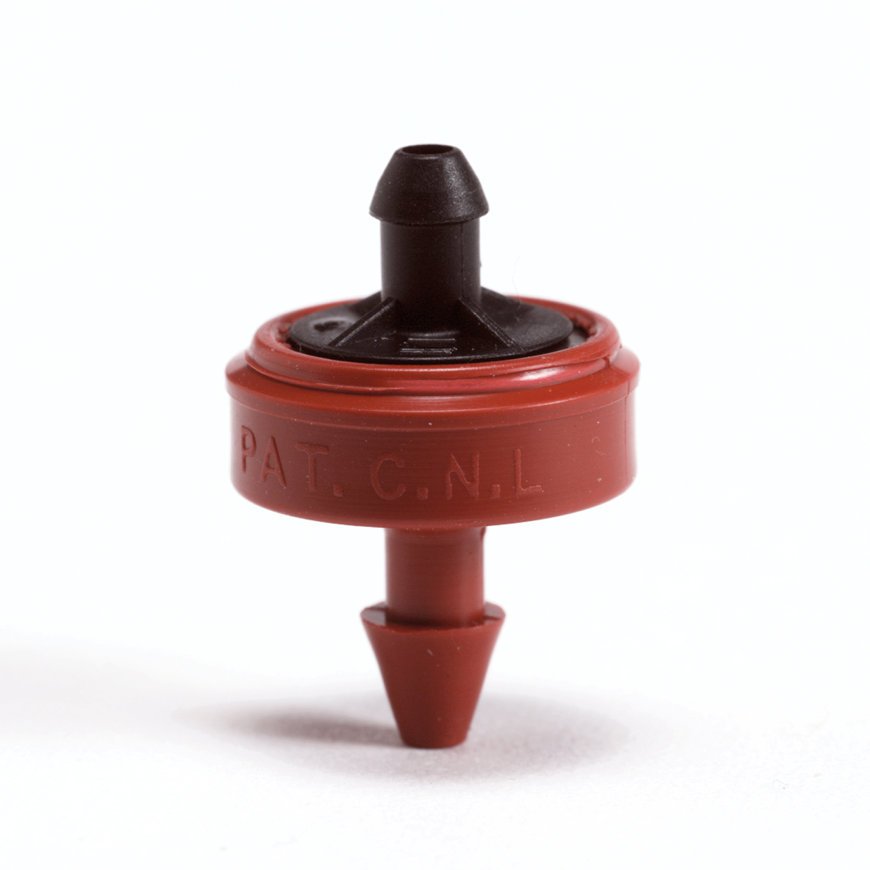 Netafim PCJ drukregulerende, afsluitende insteekdruppelaar, cap. 4 l/uur bij 0,5 - 4,0 bar Netafim PCJ drukregulerende, afsluitende insteekdruppelaar, cap. 4 l/uur bij 0,5 - 4,0 bar