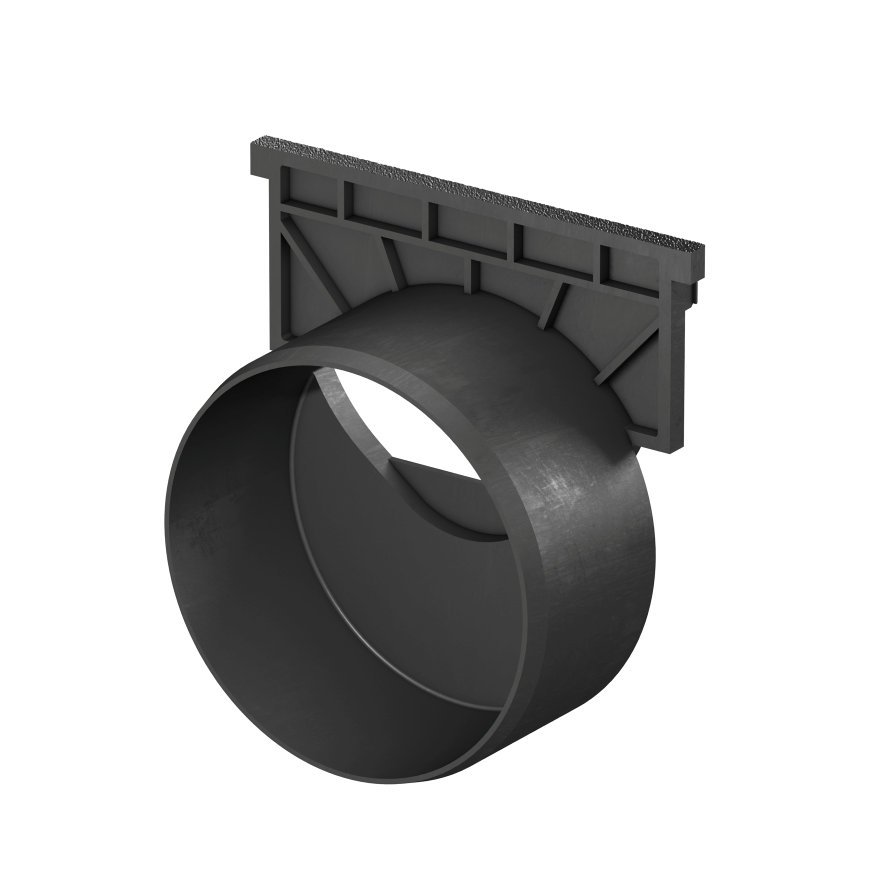 ACO eindstuk met uitloop, type Euroline/Hexaline, pe, 12,5 x 13,5 cm, 110 mm ACO eindstuk met uitloop, type Euroline/Hexaline, pe, 12,5 x 13,5 cm, 110 mm