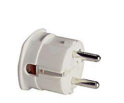 Stekker RA haaks wit Stekker RA haaks wit