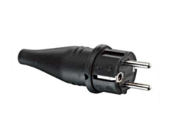 Stekker rubber zwart Stekker rubber zwart