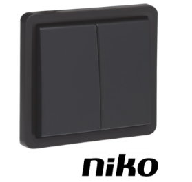 Niko Spuitwaterdicht serieschakelaar 10A excl. doos (IP55 ) insteekklemmen, zwart Niko Spuitwaterdicht serieschakelaar 10A excl. doos (IP55 ) insteekklemmen, zwart