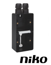 Niko Spuitwaterdicht opbouwdoos 2-voudig VERTICAAL ( IP55 ) zwart met 2 x M20-ingang incl.wartel Niko Spuitwaterdicht opbouwdoos 2-voudig VERTICAAL ( IP55 ) zwart met 2 x M20-ingang incl.wartel