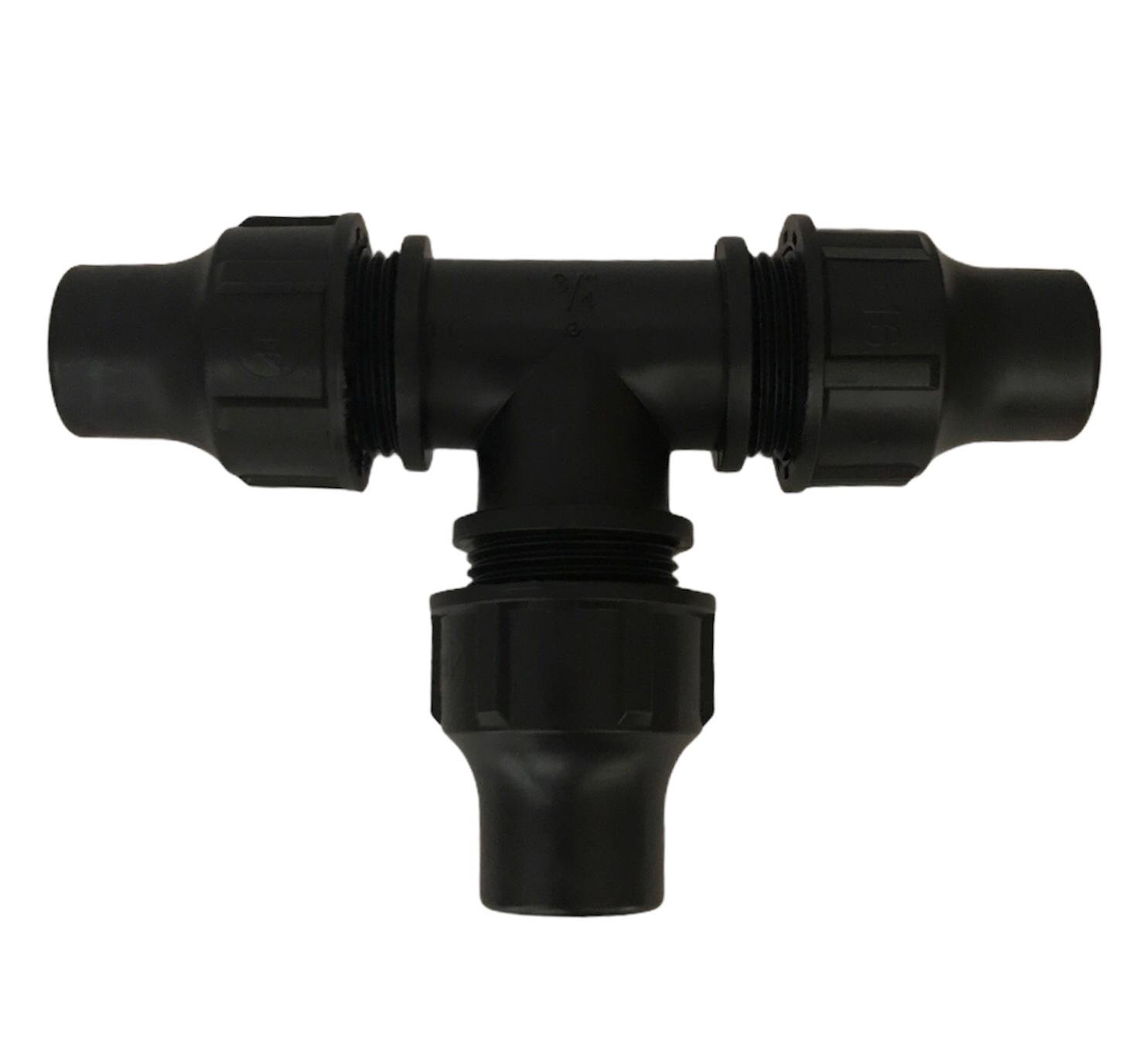 Palaplast T-stuk, 3x klem Palaplast T-stuk, 3x klem