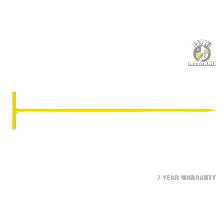 Draadpen met T-greep 800 mm x 15 mm RAL 1021 Draadpen met T-greep 800 mm x 15 mm RAL 1021