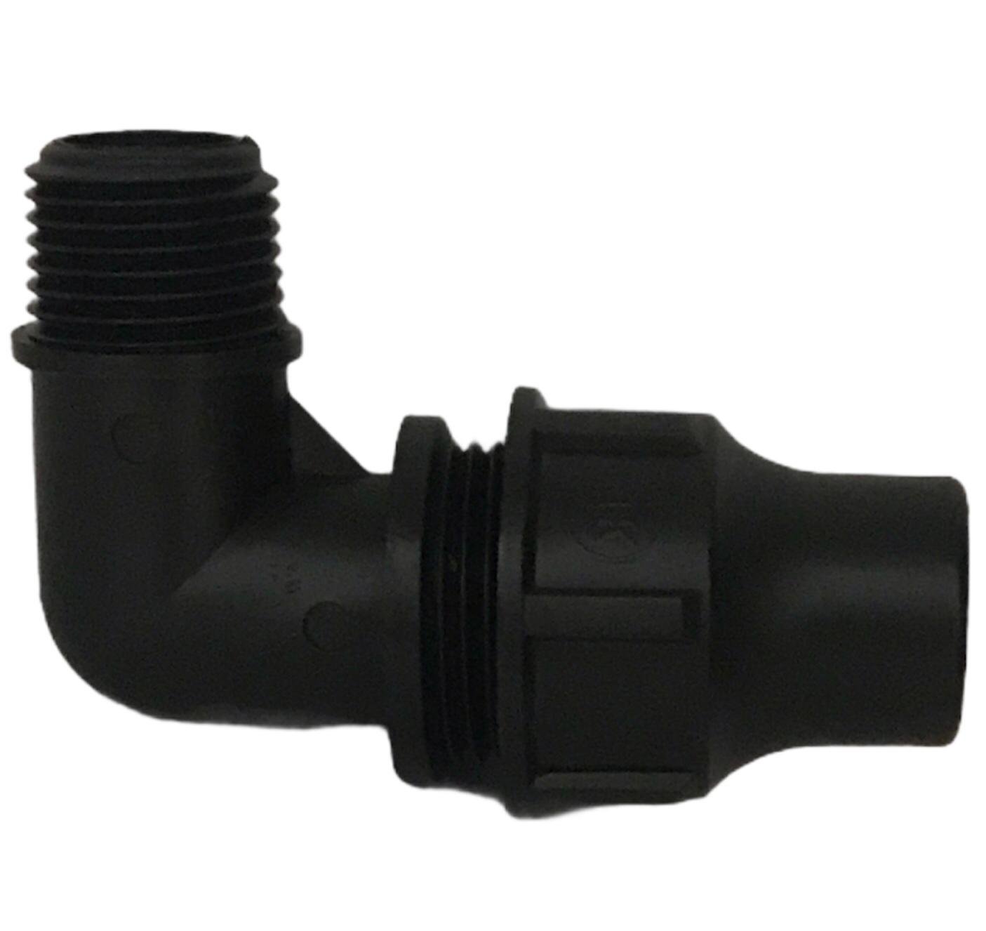 Palaplast kniekoppeling, klem x buitendraad 16 mm x ½" Palaplast kniekoppeling, klem x buitendraad 16 mm x ½"