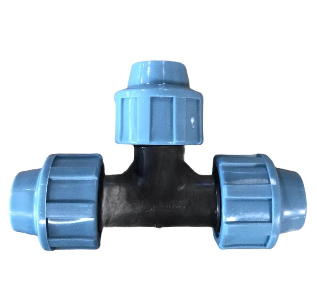 Unidelta T-stuk 90°, Kiwa, 16 bar, 3x klem 32 mm Unidelta T-stuk 90°, Kiwa, 16 bar, 3x klem 32 mm