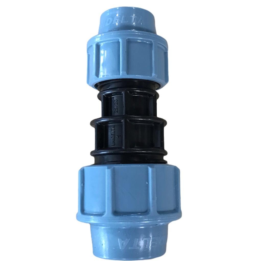 Unidelta verloopkoppeling, Kiwa, 16 bar, 2x klem Unidelta verloopkoppeling, Kiwa, 16 bar, 2x klem