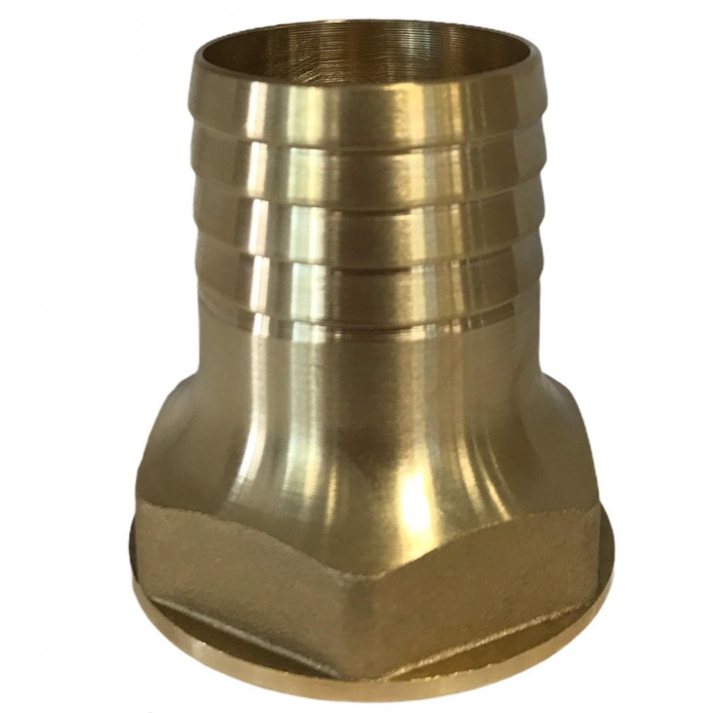 RIV messing slangtule, type 3101, 1x binnendraad RIV messing slangtule, type 3101, 1x binnendraad