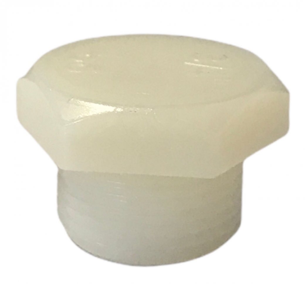 BD stop, nylon pa, 1x buitendraad