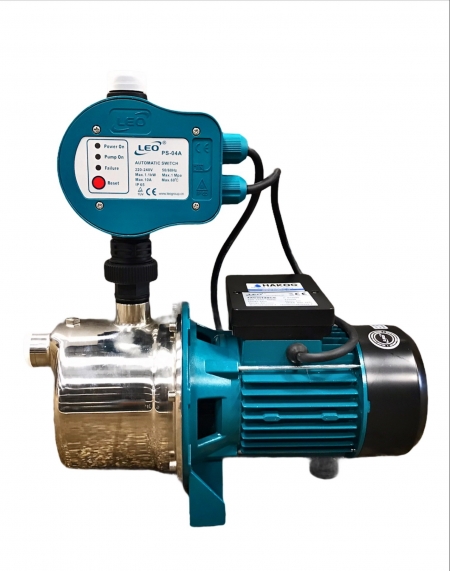 LEO normaalzuigende hydrofoor, rvs, type 4XCm120, 230 V, 1,1 kW, incl. pompcontrol LEO normaalzuigende hydrofoor, rvs, type 4XCm120, 230 V, 1,1 kW, incl. pompcontrol