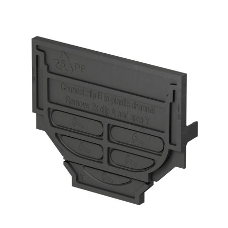 ACO universeel eindstuk voor ACO Hexaline 2.0 en ACO Euroline, kunststof, h = 79 - 97 ACO universeel eindstuk voor ACO Hexaline 2.0 en ACO Euroline, kunststof, h = 79 - 97