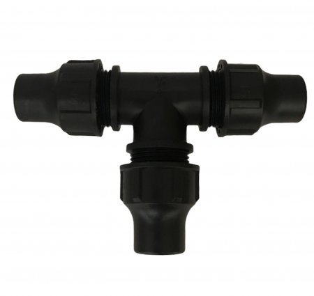 Palaplast T-stuk, 3x klem Palaplast T-stuk, 3x klem