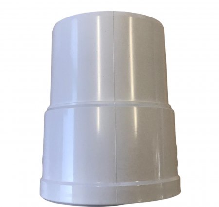 Hwa mof, pvc, inwendig lijm x verjongd spie, wit Hwa mof, pvc, inwendig lijm x verjongd spie, wit