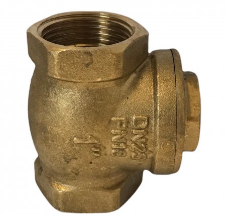 RIV terugslagklep, messing, type 2251, 2x binnendraad 2x binnendraad, ½ RIV terugslagklep, messing, type 2251, 2x binnendraad 2x binnendraad, ½