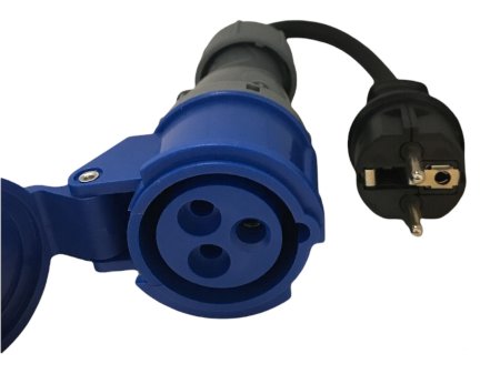 Verloop CEE-female naar randaarde stekker 220V Verloop CEE-female naar randaarde stekker 220V